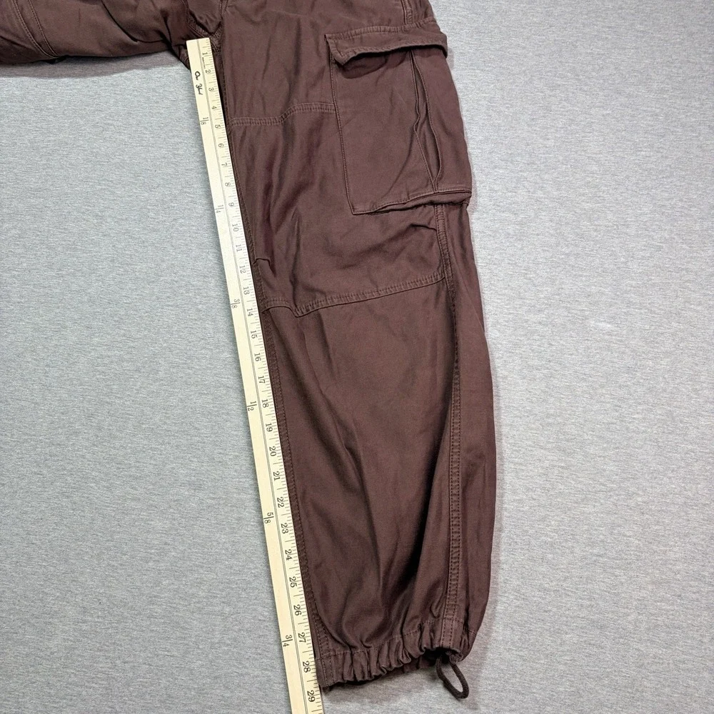 TNA Brown Cargo Utility Straight Leg Denim Jeans‎ RVST 03-06-35345-R-WI22 Size 4